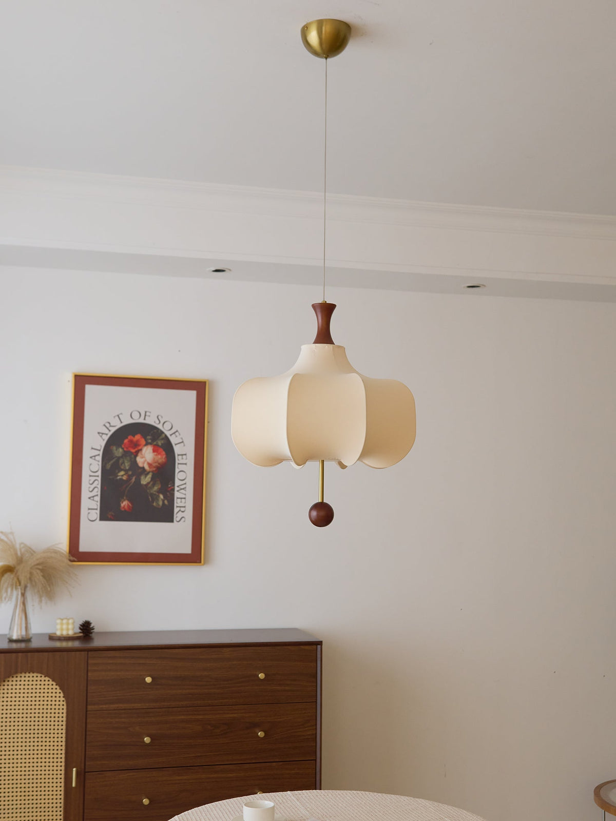 Suspension Tourterelle en bois et tissu – vue 11