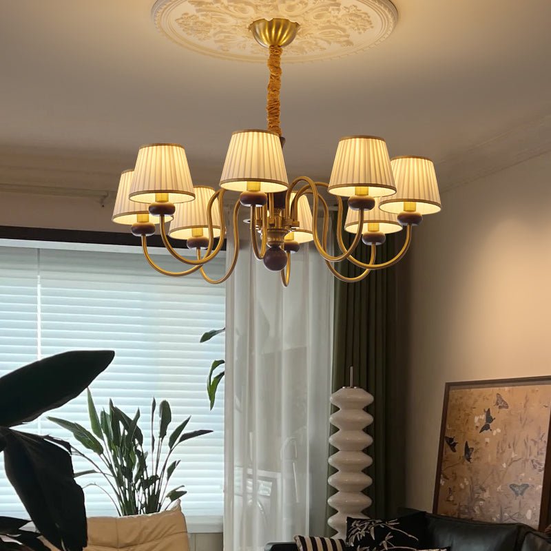 Lustre Havre en bois et tissu – vue 14
