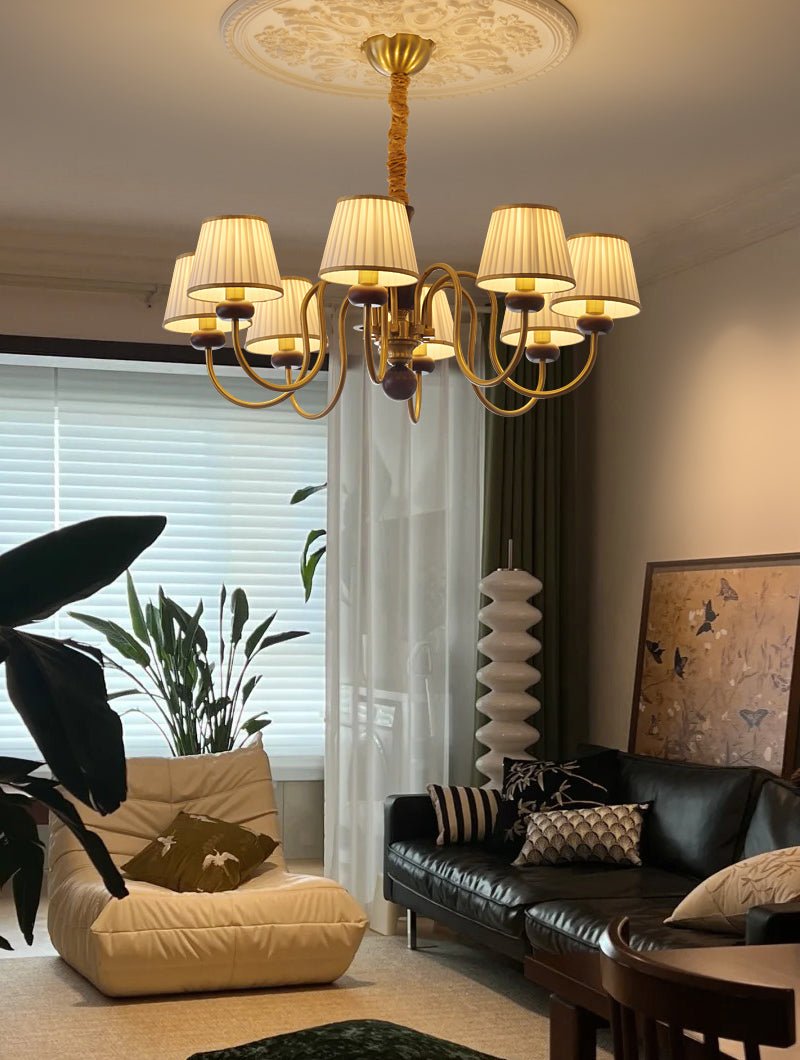 Lustre Havre en bois et tissu – vue 16
