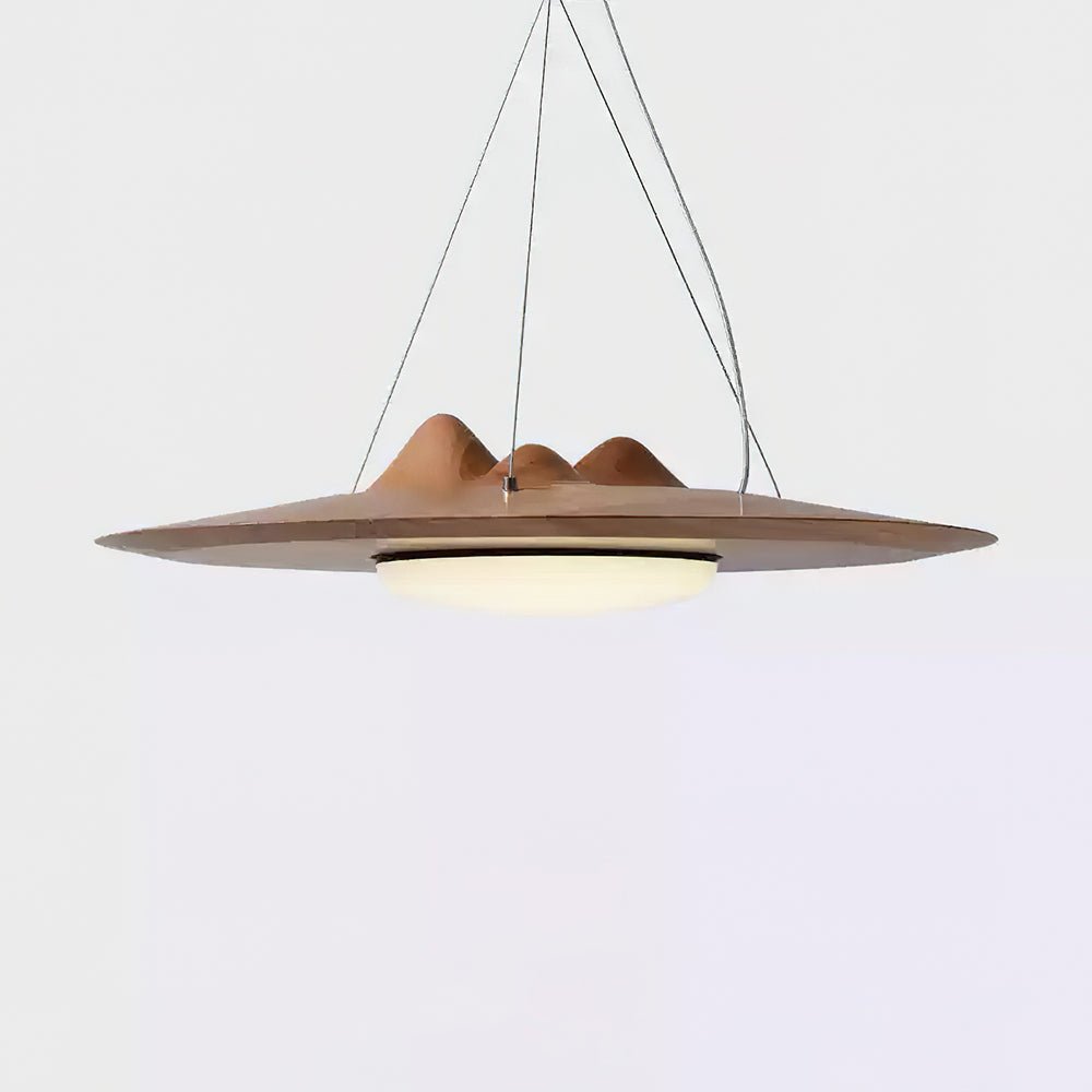 Suspension Ormeau en bois et métal – vue 3