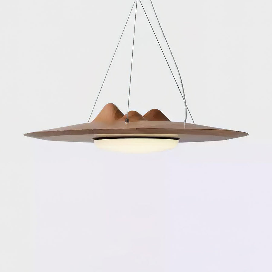 Suspension Ormeau en bois et métal – vue 3