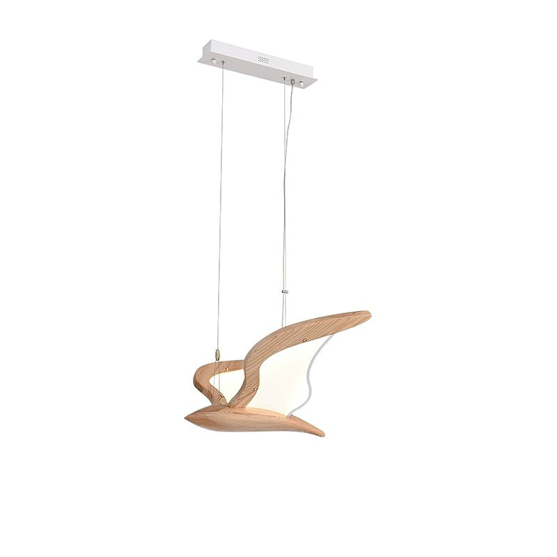 Lustre Mélusine en bois et métal – vue 18
