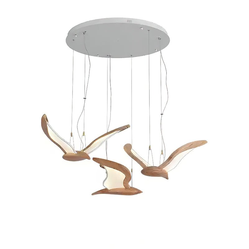 Lustre Mélusine en bois et métal – vue 27