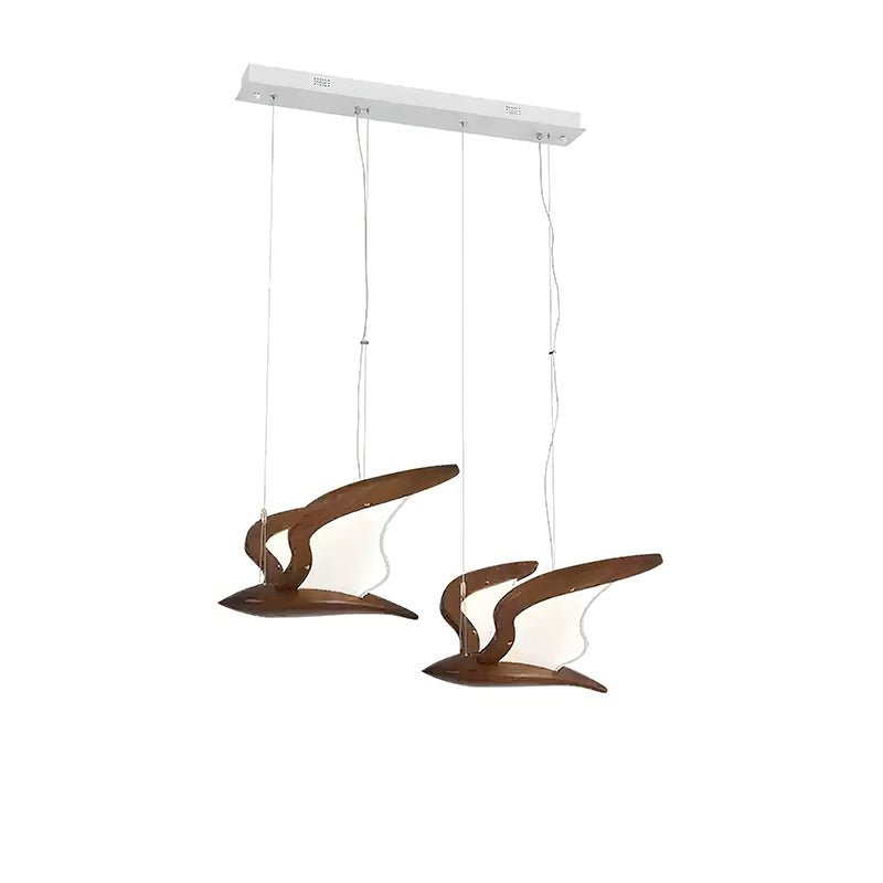 Lustre Mélusine en bois et métal – vue 32