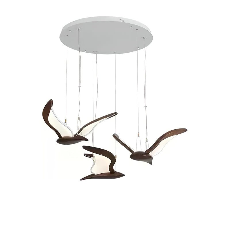 Lustre Mélusine en bois et métal – vue 34