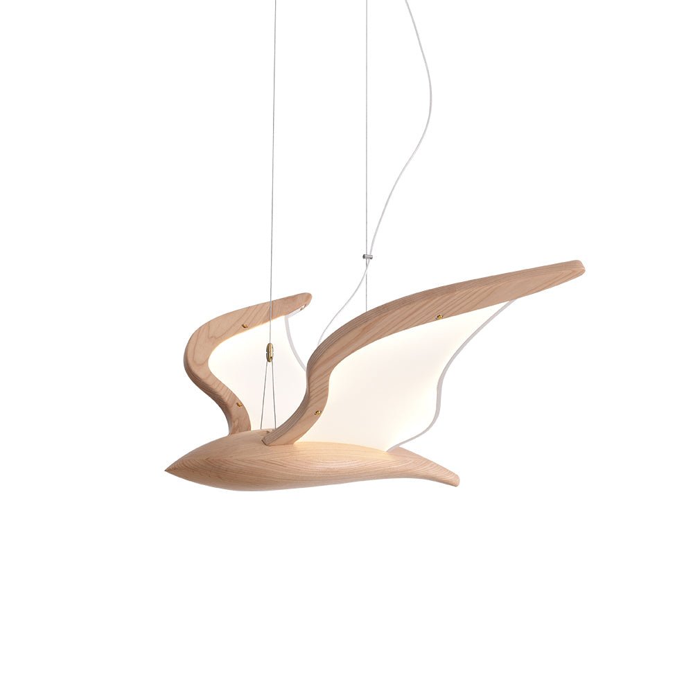 Lustre Mélusine en bois et métal – vue 37