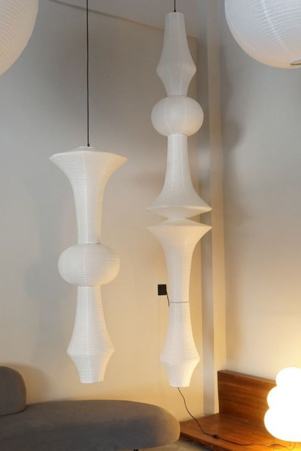 Suspension Égérie en papier et métal – vue 17