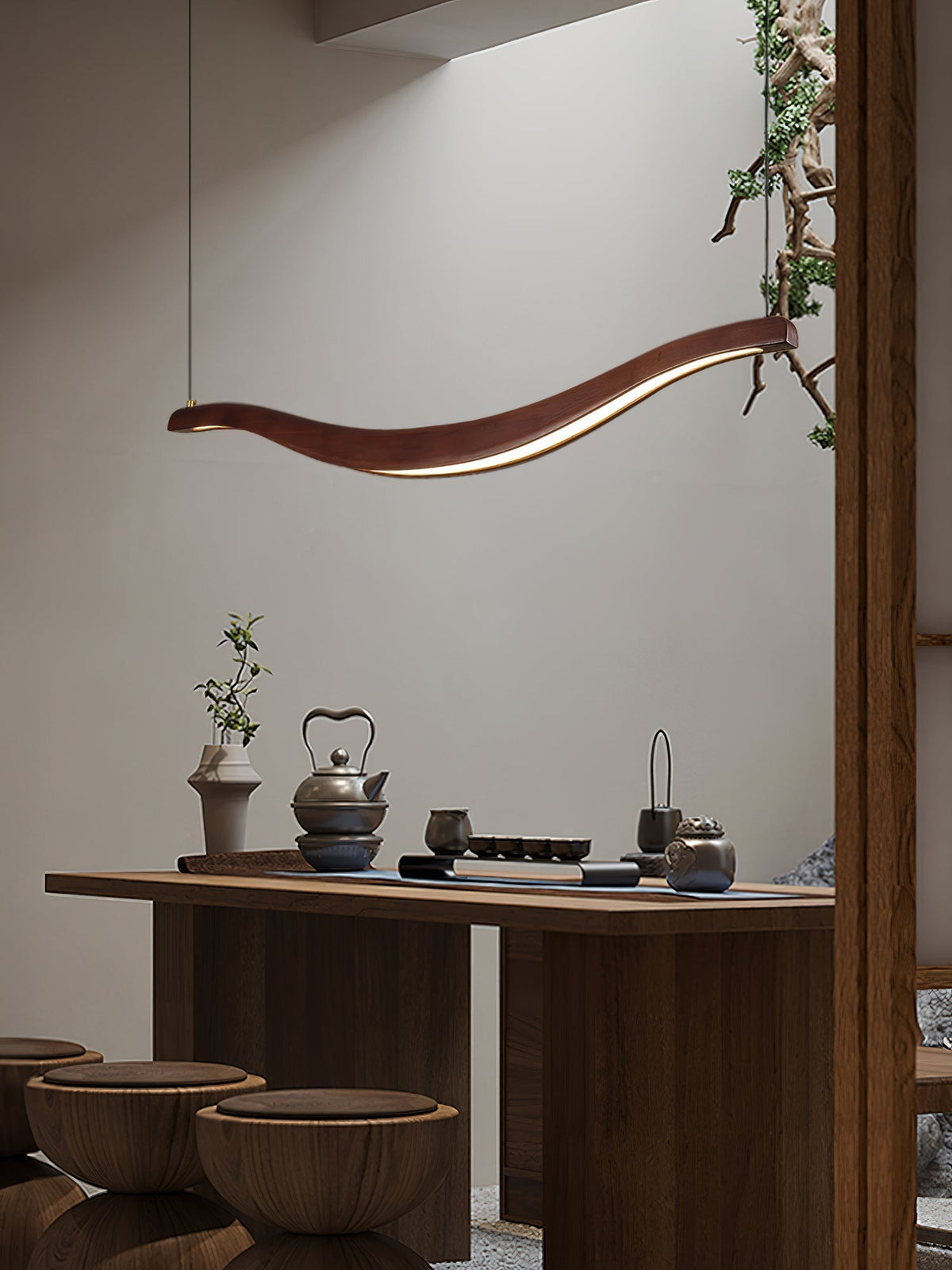 Lustre Pastel en bois et métal – vue 23