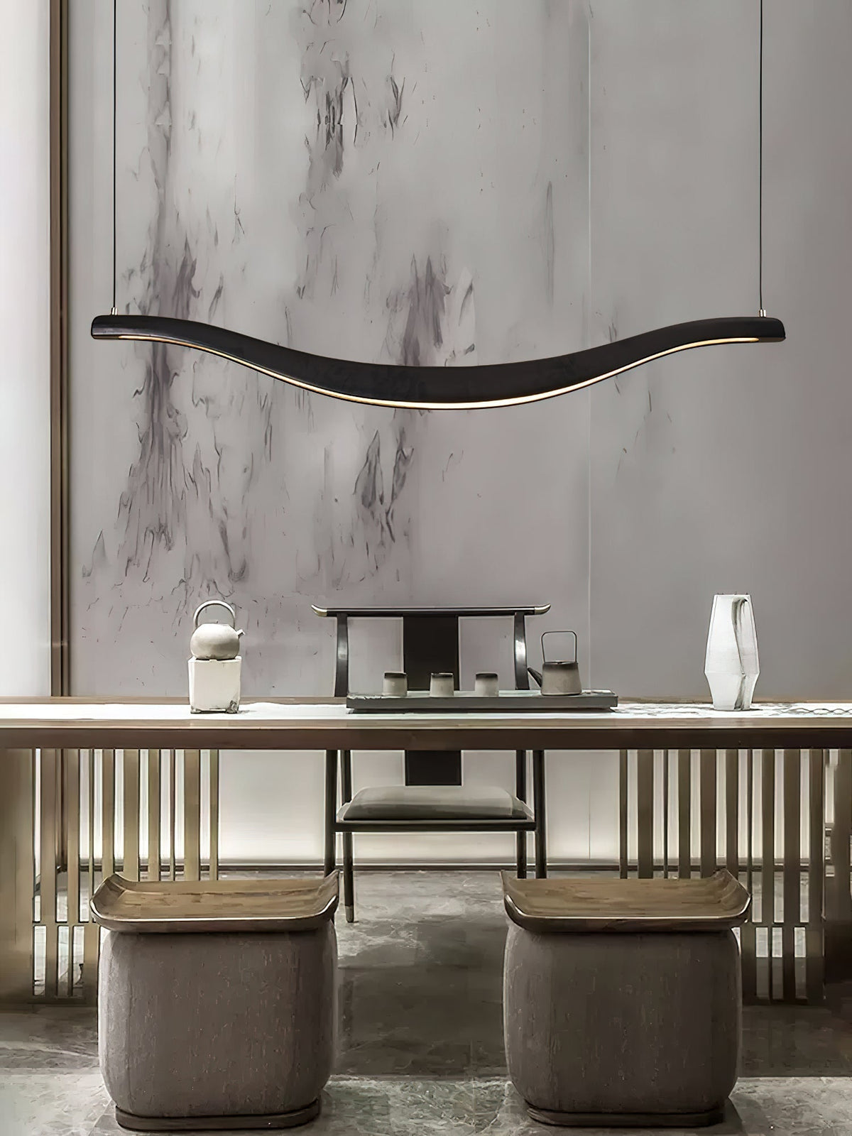 Lustre Pastel en bois et métal – vue 24