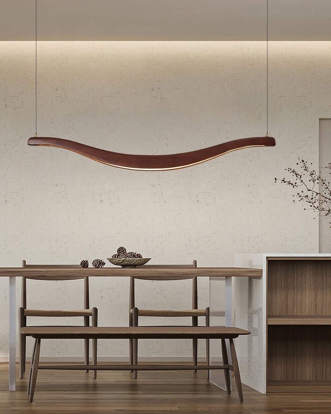 Lustre Pastel en bois et métal – vue 12