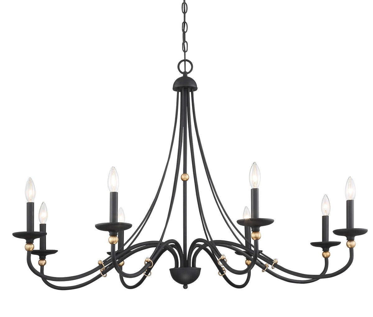 Lustre Abbaye en laiton – vue 24