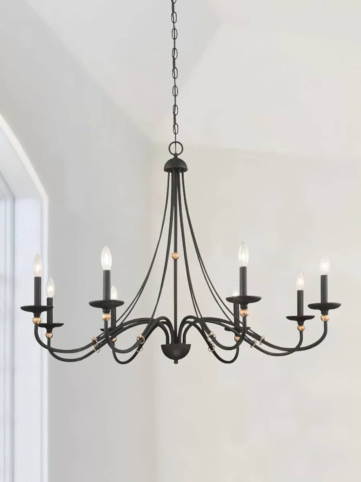 Lustre Abbaye en laiton – vue 7