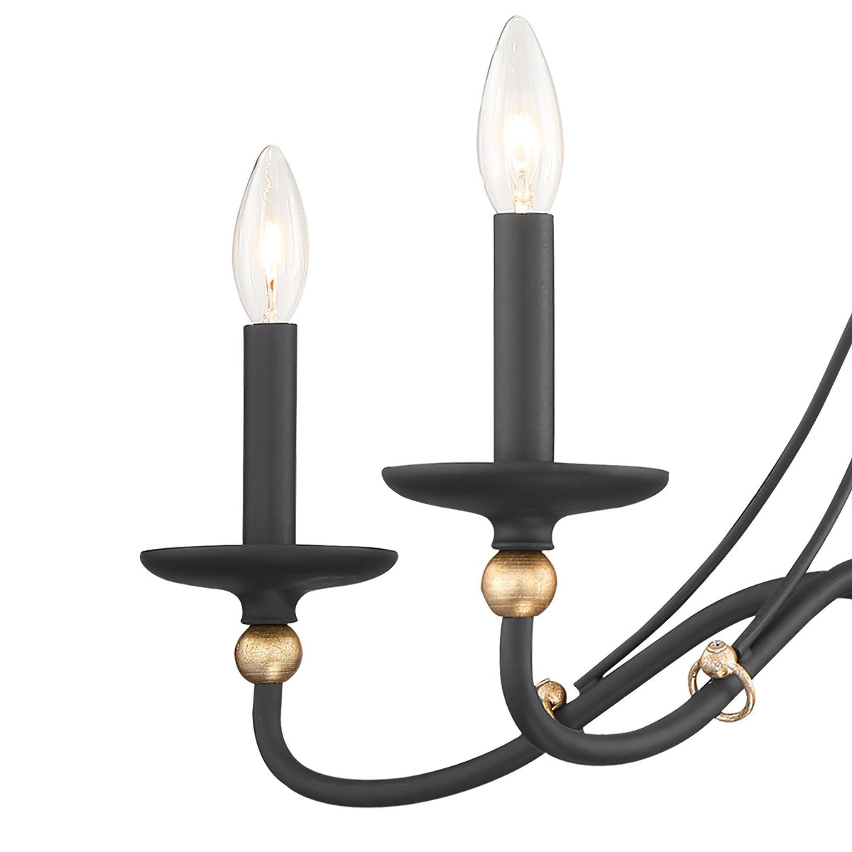Lustre Abbaye en laiton – vue 10