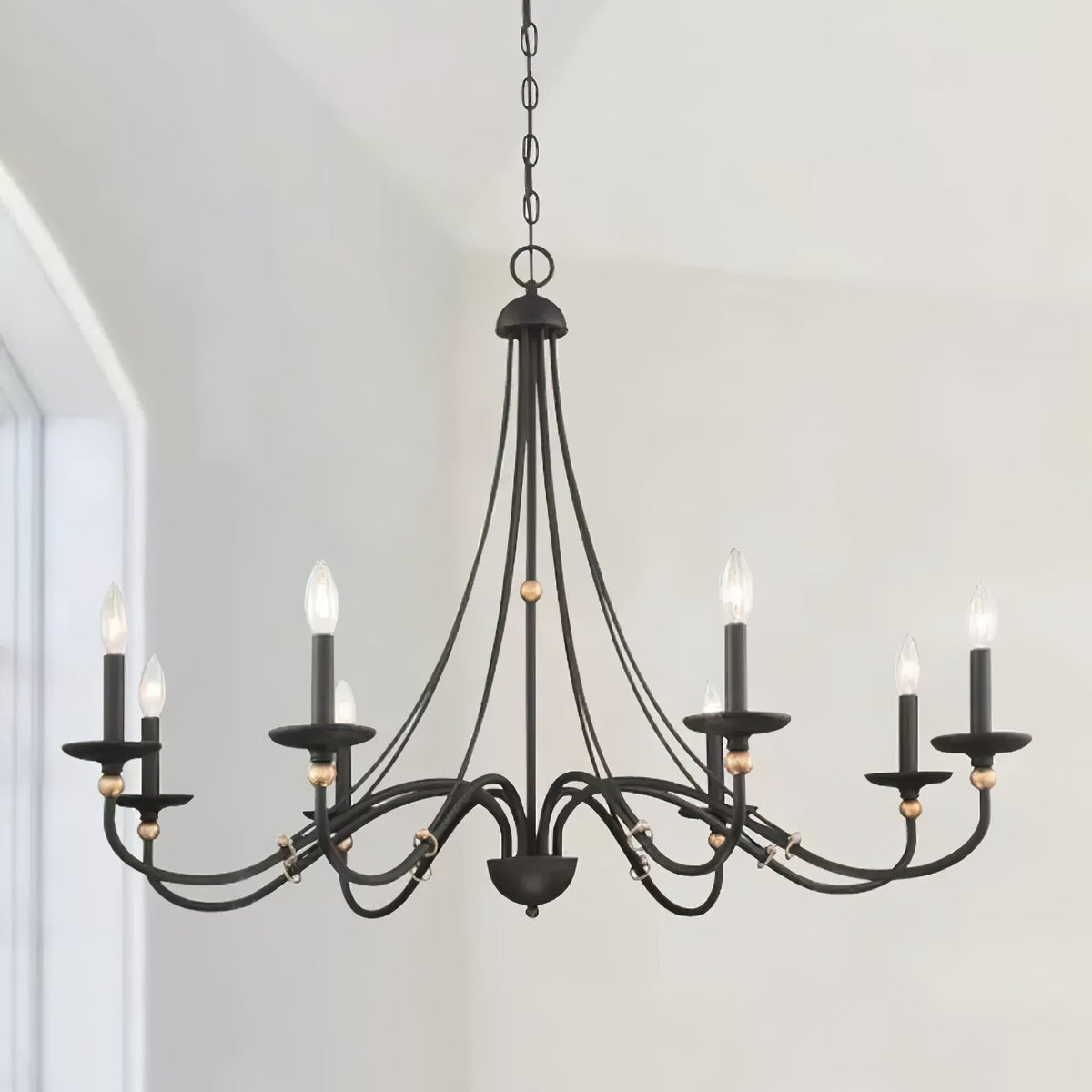 Lustre Abbaye en laiton – vue 23