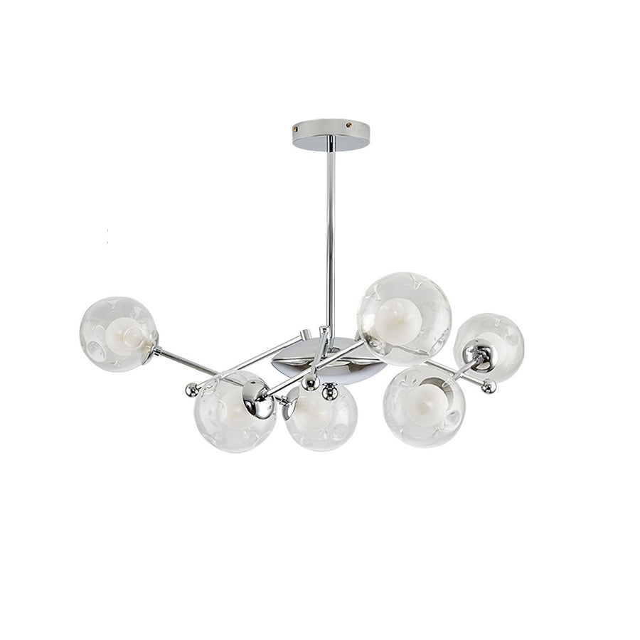 Lustre Érable en verre et métal – vue 2