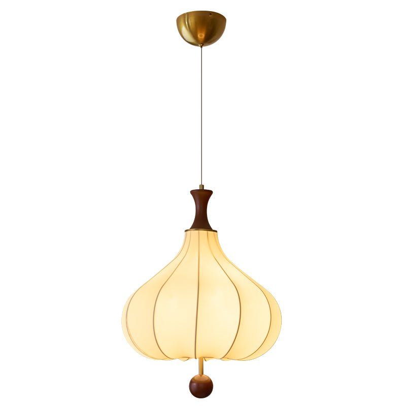 Suspension Eucalyptus en bois et tissu – vue 2