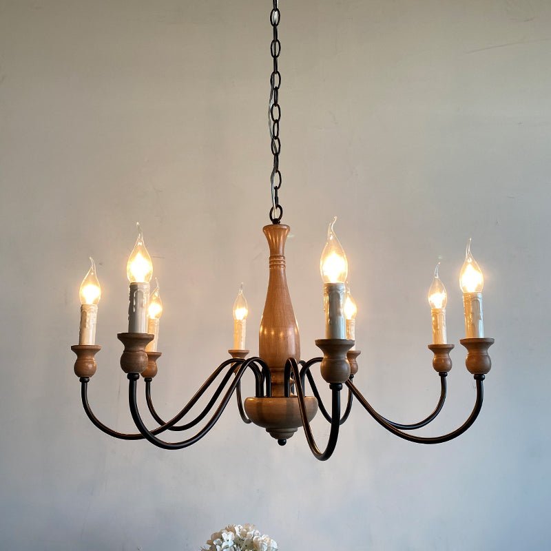Lustre Bocage en bois et métal – vue 10