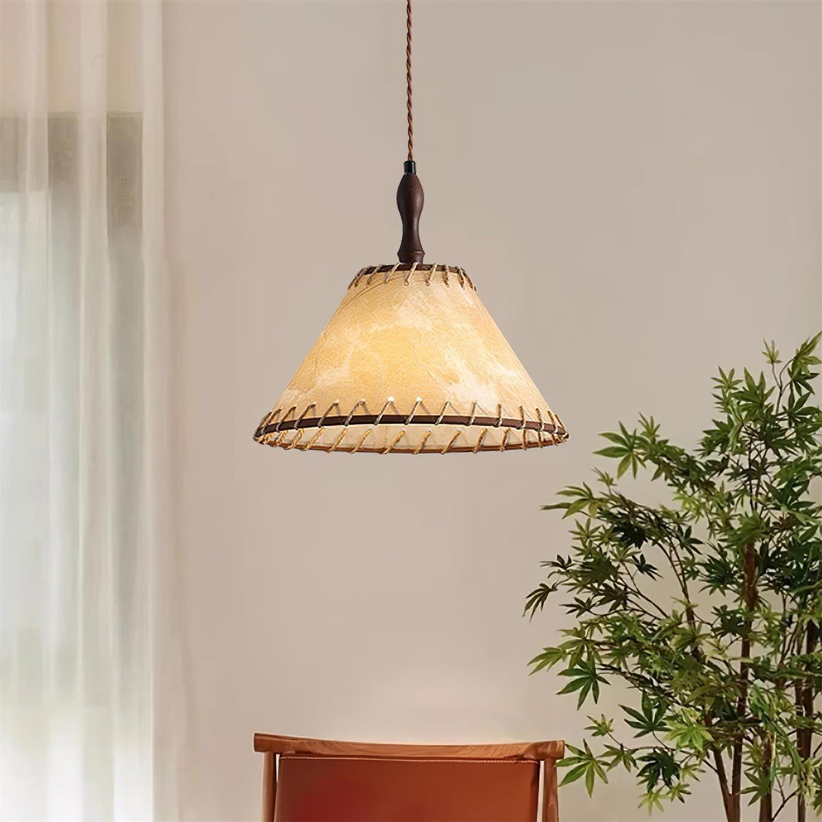 Suspension Valensole en tissu et bois – vue 52