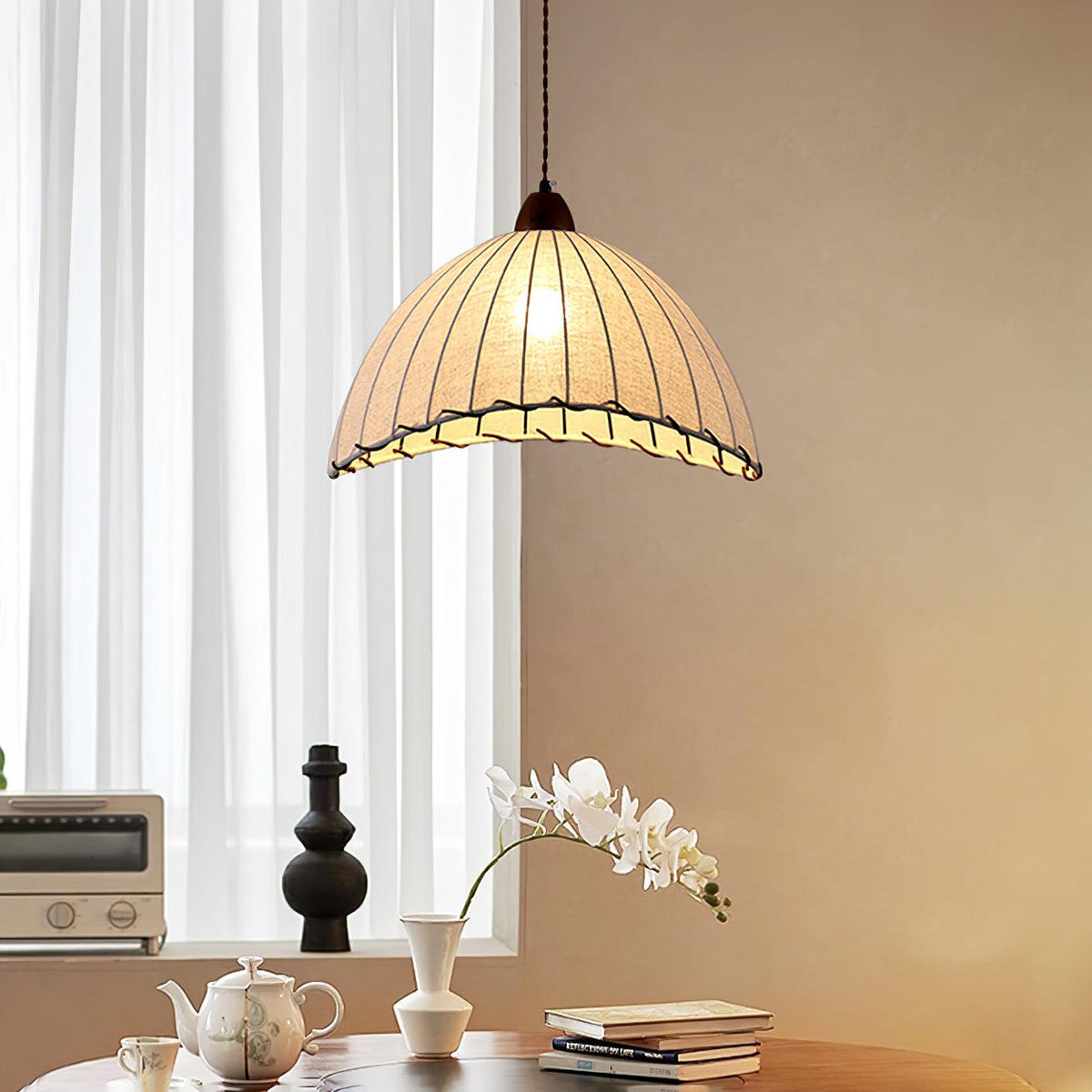 Suspension Valensole en tissu et bois – vue 53
