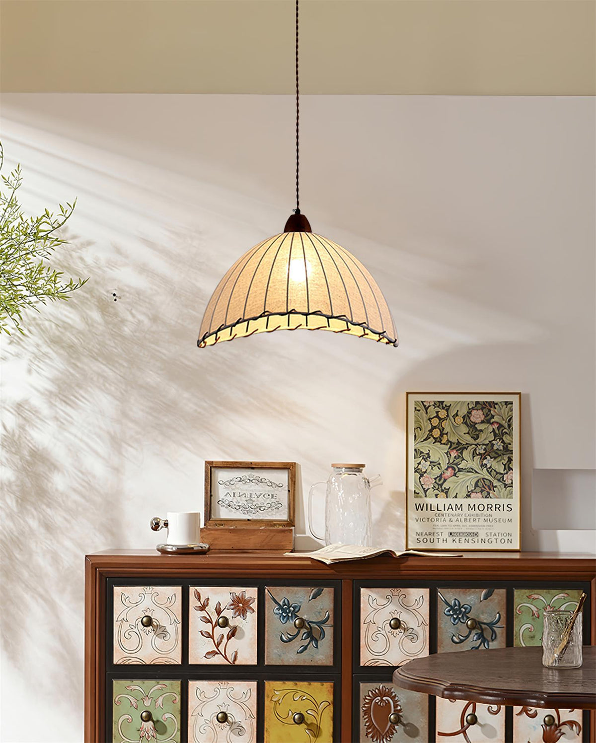 Suspension Valensole en tissu et bois – vue 24