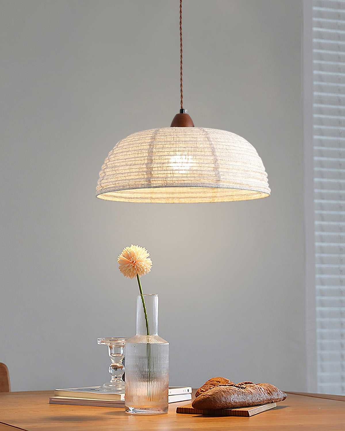 Suspension Valensole en tissu et bois – vue 28