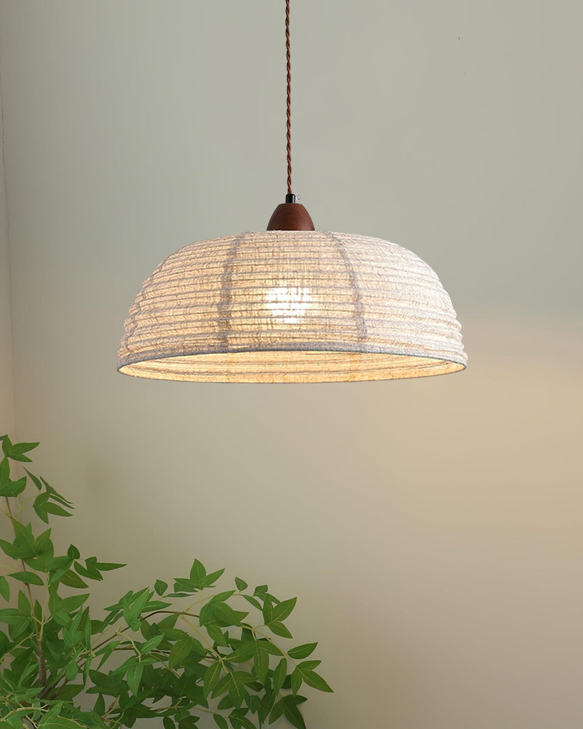Suspension Valensole en tissu et bois – vue 4