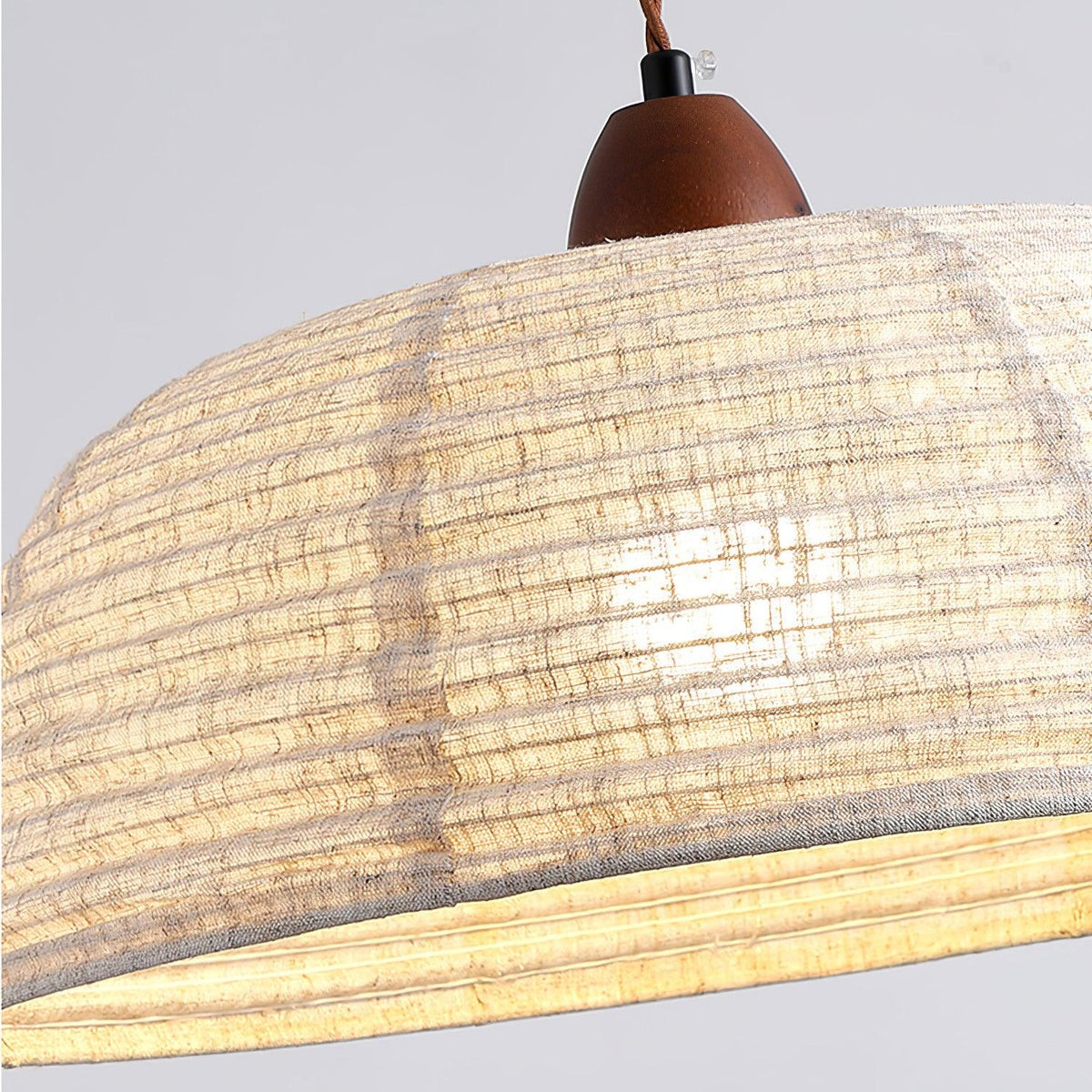 Suspension Valensole en tissu et bois – vue 2
