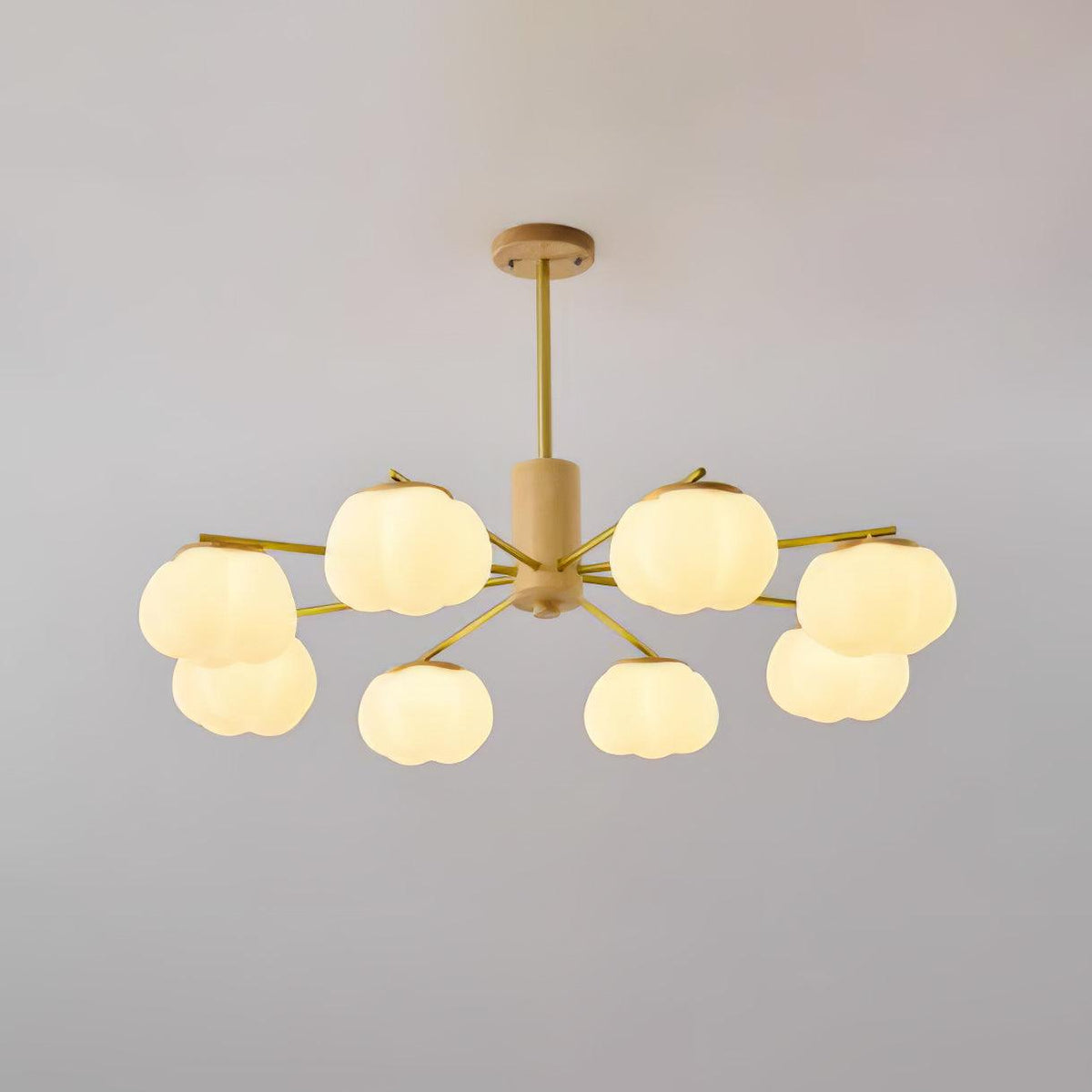 Lustre Toison en bois et métal – vue 6