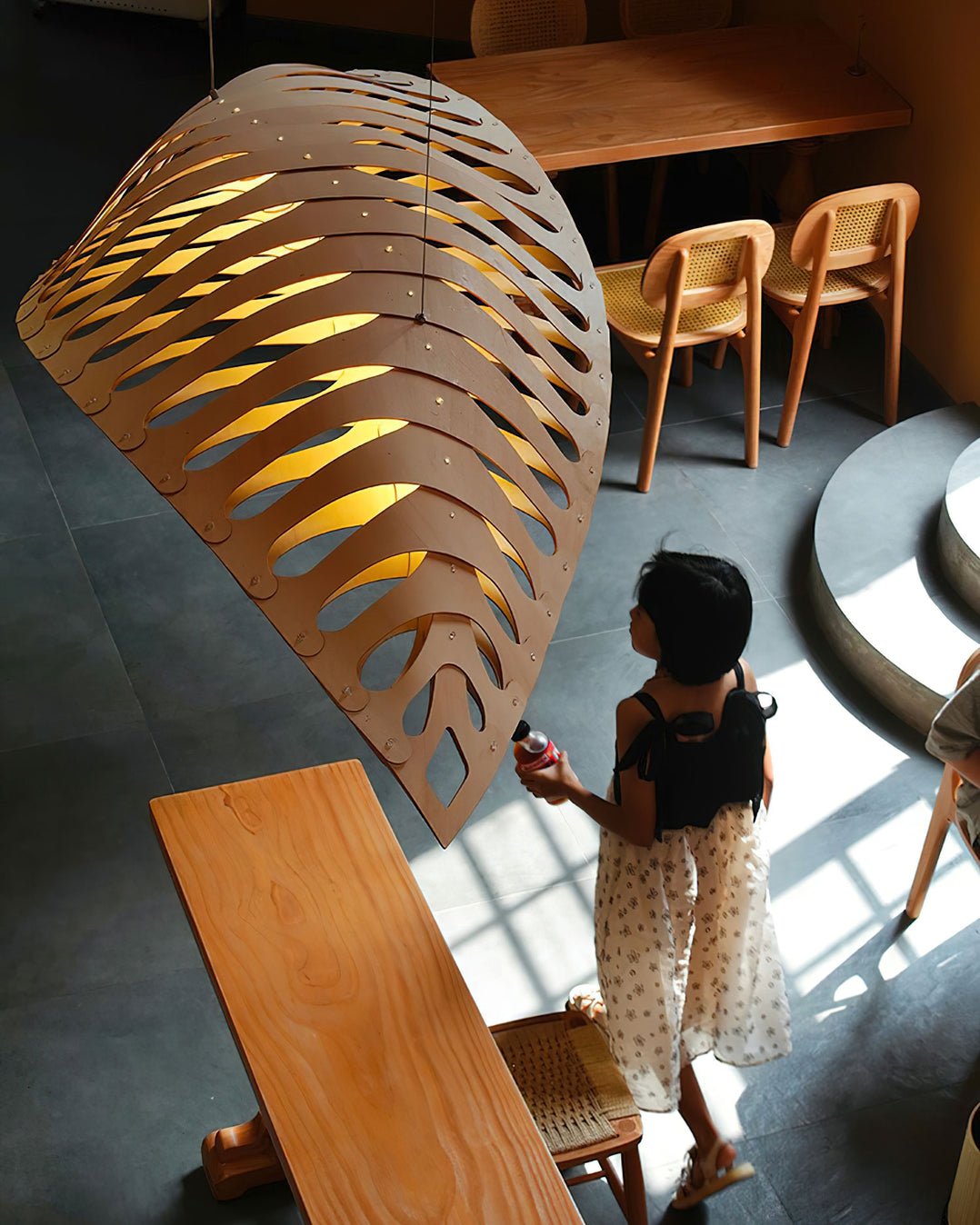 Suspension Améthyste en bois et métal – vue 18