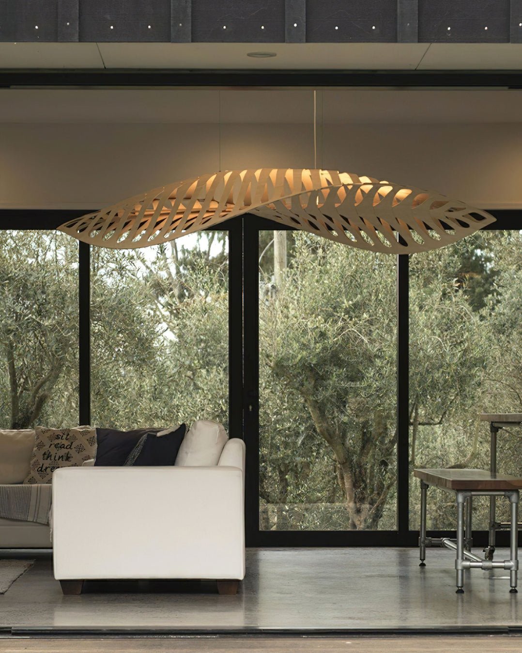 Suspension Améthyste en bois et métal – vue 22