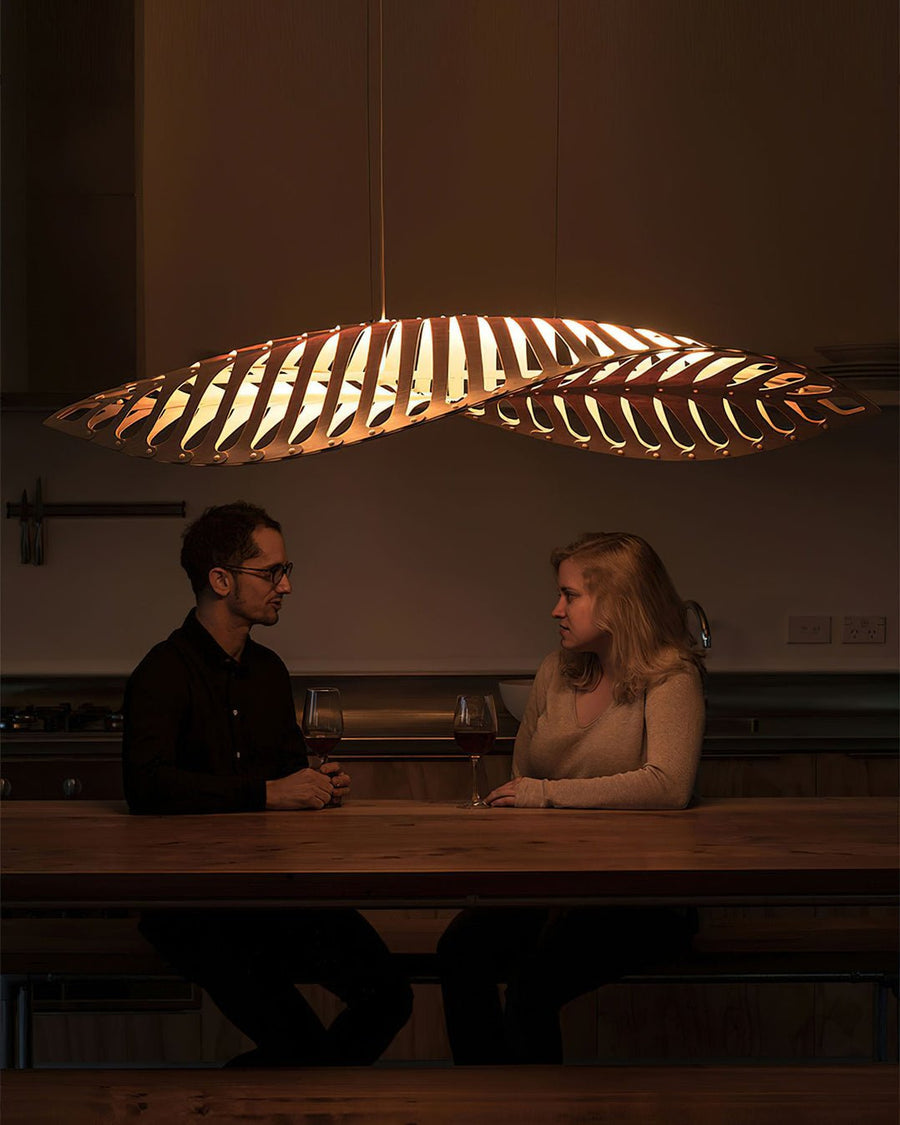 Suspension Améthyste en bois et métal – vue 5