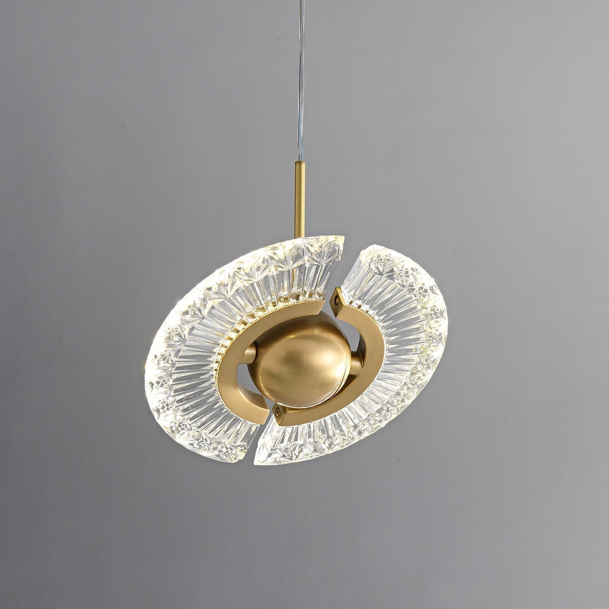 Suspension Charme en laiton – vue 3