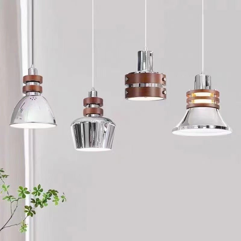 Suspension Volière en noyer et métal – vue 16