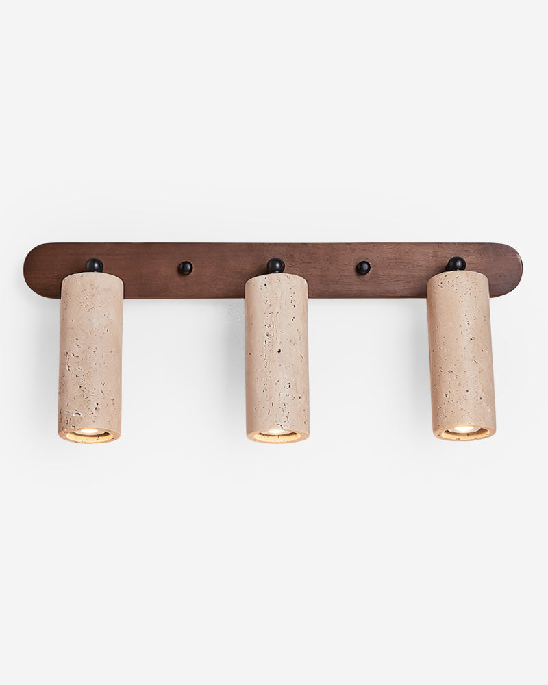 Applique murale Architrave en travertin et noyer – faubourg & fils