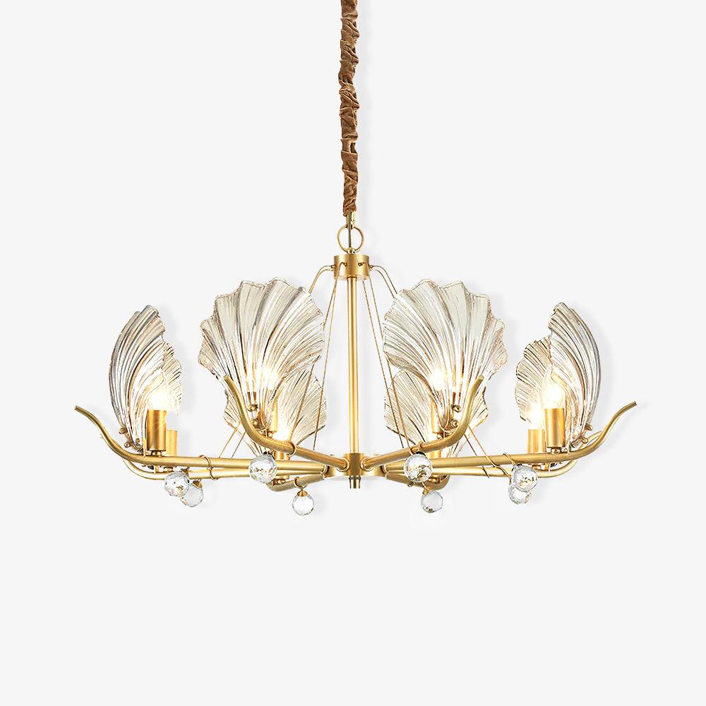 Lustre Argentière en cristal et cuivre – faubourg & fils