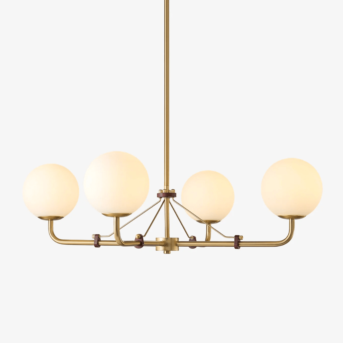 Lustre Bonifacio en laiton et verre – faubourg & fils