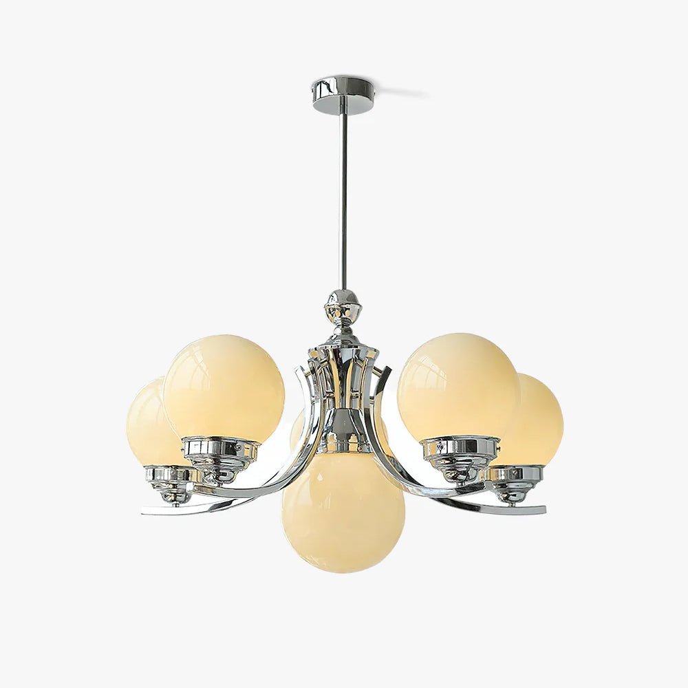 Lustre Célia en verre et fer – faubourg & fils