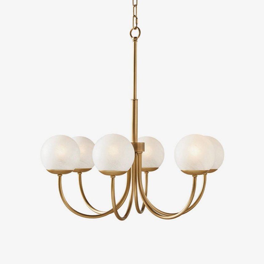 Lustre Chrysalide en laiton et verre – faubourg & fils