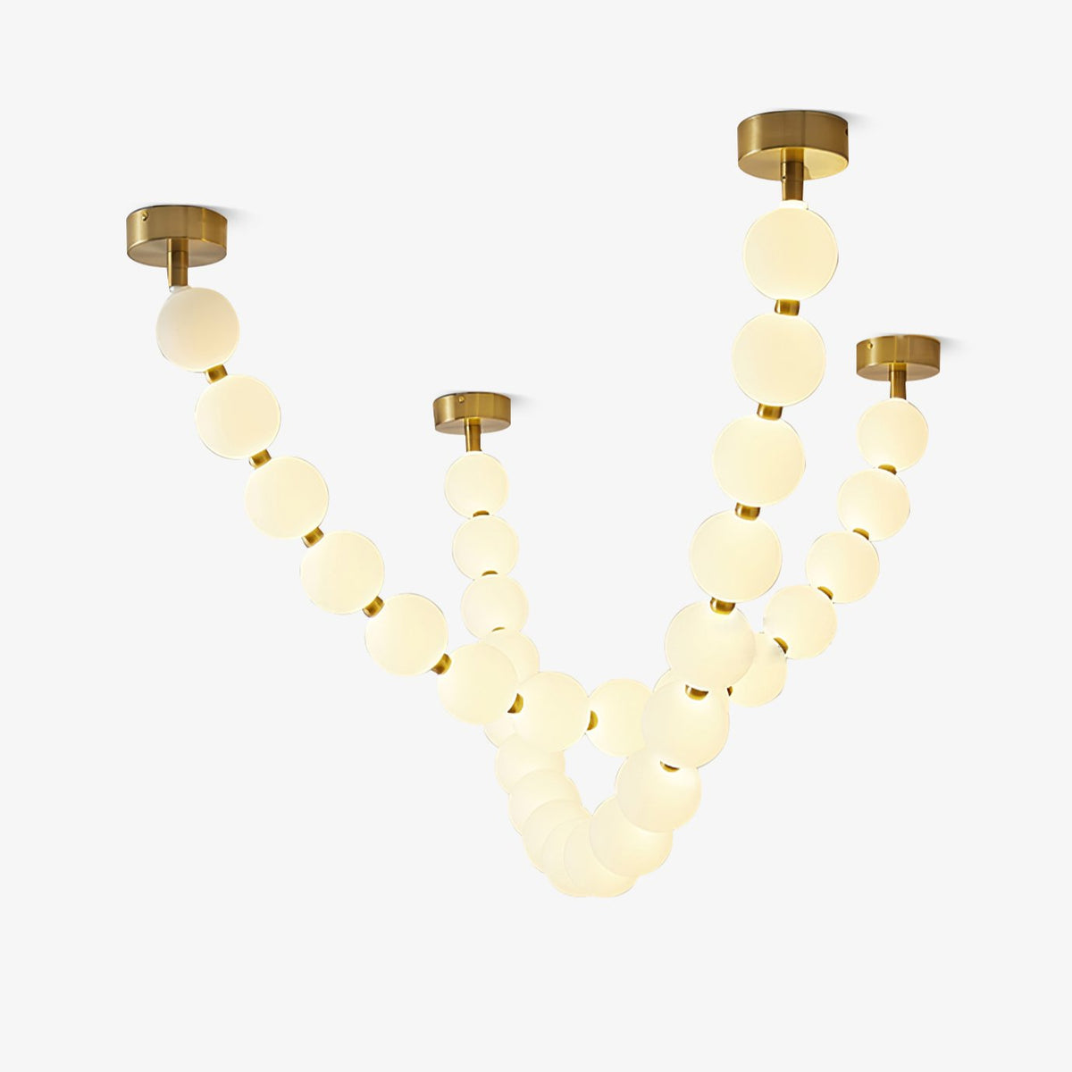 Lustre Cumulus en laiton – faubourg & fils