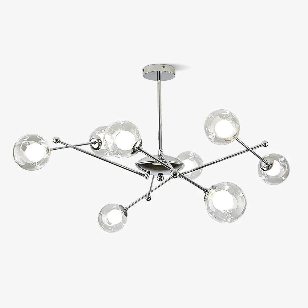 Lustre Érable en verre et métal – faubourg & fils