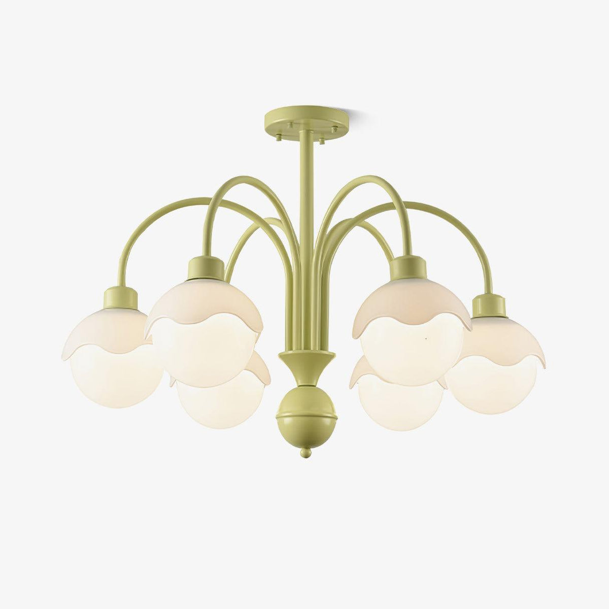 Lustre Euterpe en verre et métal – faubourg & fils