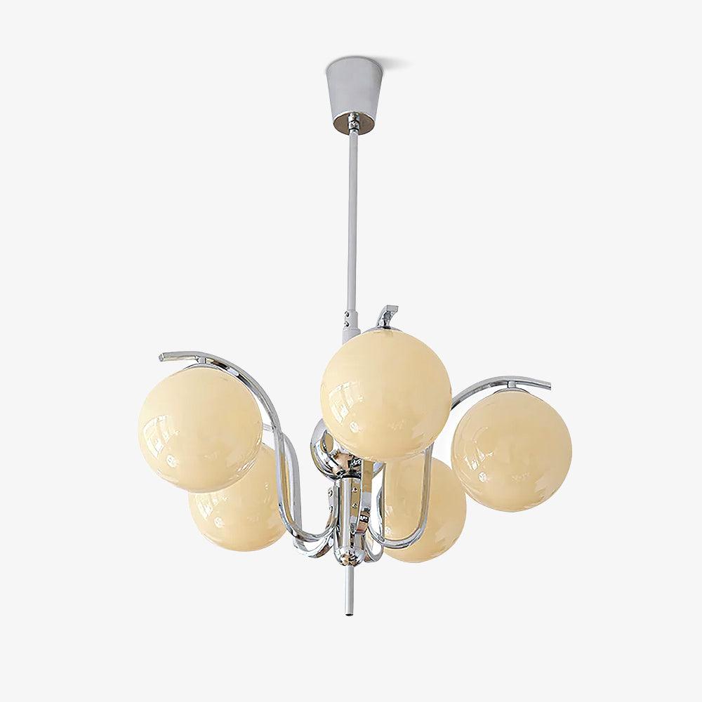 Lustre Hirondelle en verre et métal – faubourg & fils
