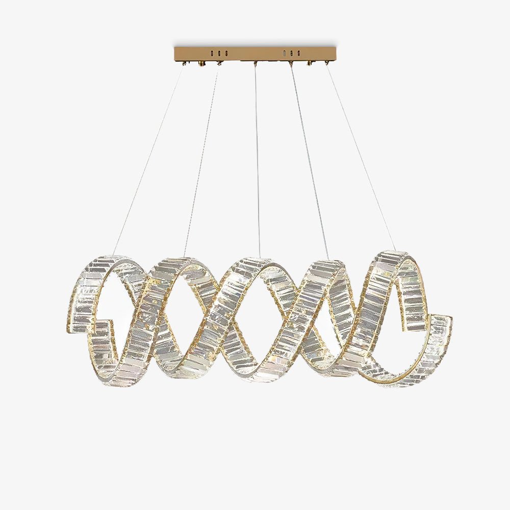 Lustre Jonquille en cristal et métal – faubourg & fils