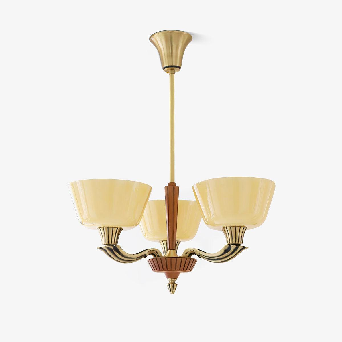 Lustre Libellule en verre et laiton – faubourg & fils