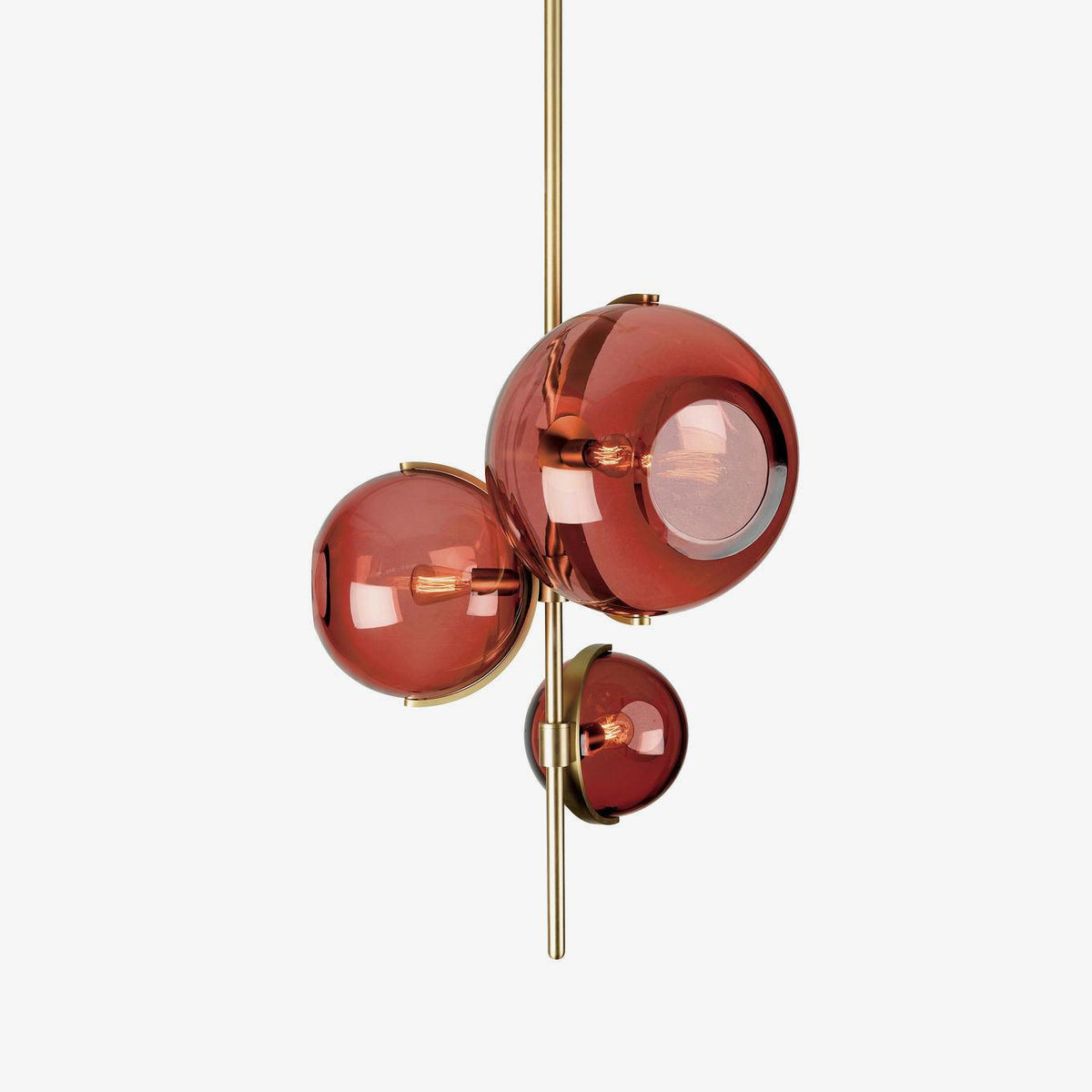 Lustre Lotier en verre et fer – faubourg & fils