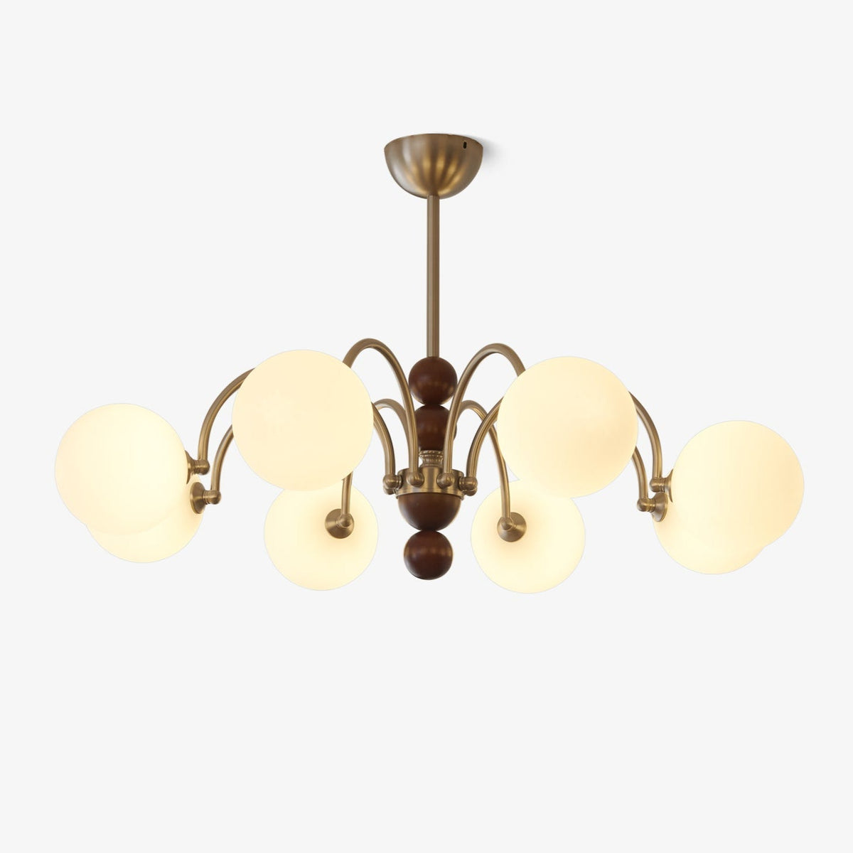 Lustre Majorque en verre et bois – faubourg & fils