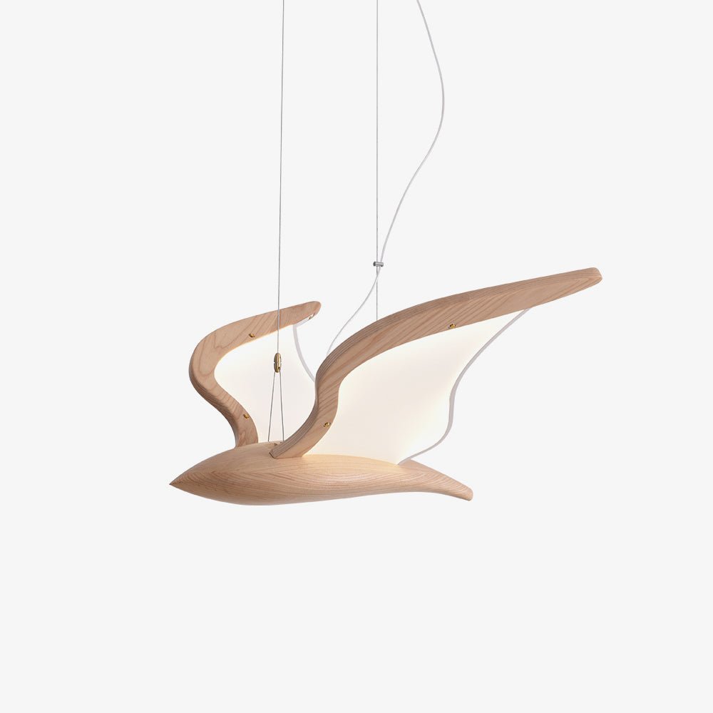 Lustre Mélusine en bois et métal – faubourg & fils
