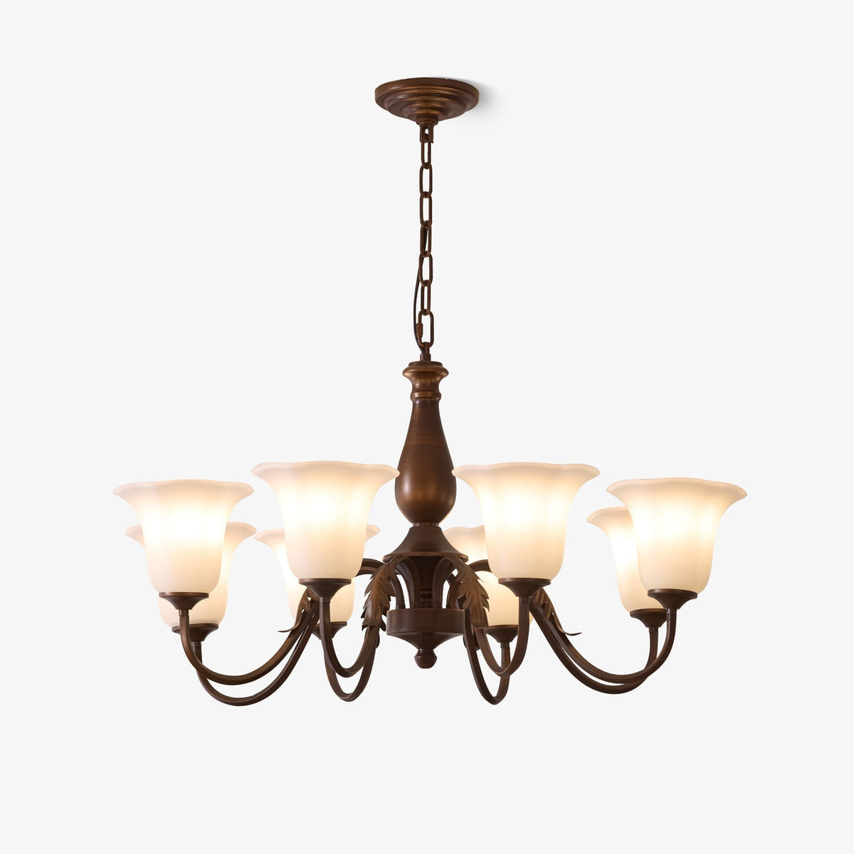 Lustre Nef en verre et métal – faubourg & fils
