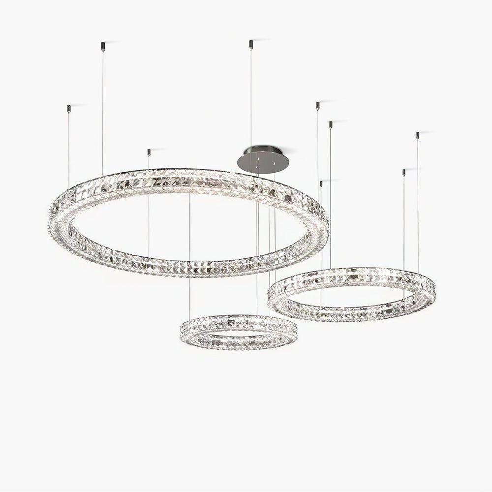 Lustre Noirmoutier en cristal et métal – faubourg & fils