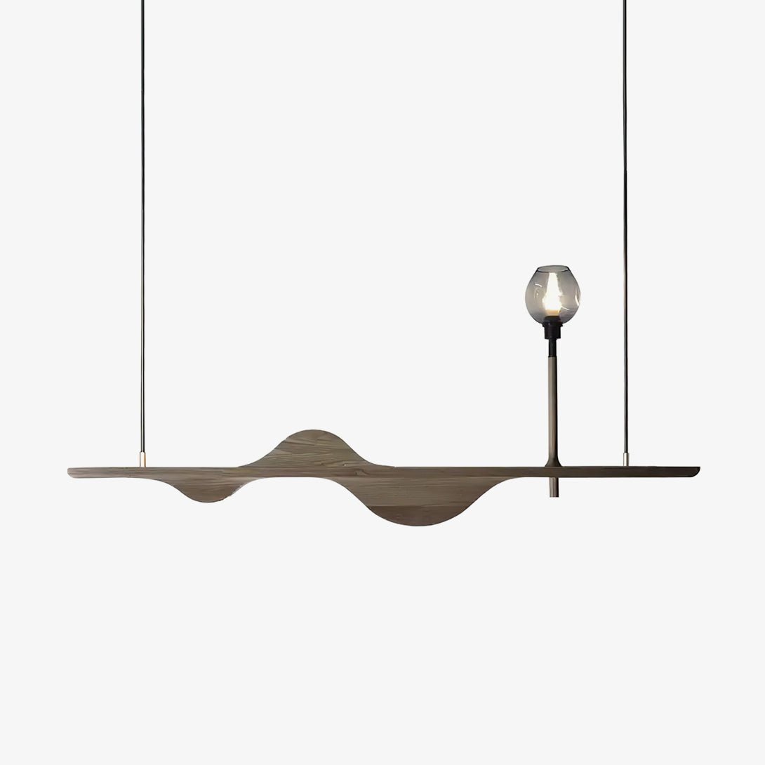 Lustre Pomone en bois et verre – faubourg & fils